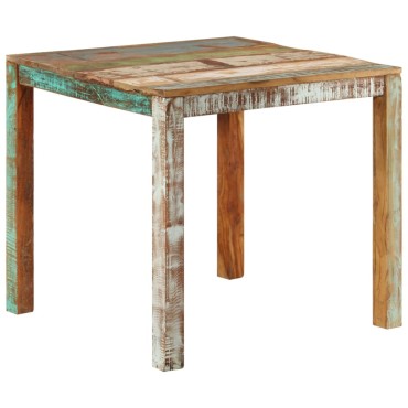 vidaXL Τραπεζαρία 82x80x76cm από Μασίφ Ανακυκλωμένο Ξύλο 1 τεμ.