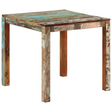 vidaXL Τραπεζαρία 82x80x76cm από Μασίφ Ανακυκλωμένο Ξύλο 1 τεμ.