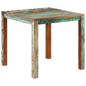vidaXL Τραπεζαρία 82x80x76cm από Μασίφ Ανακυκλωμένο Ξύλο 1 τεμ.