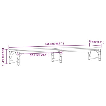 vidaXL Βάση Οθόνης Sonoma Δρυς 105x23x15,5 εκ. από Επεξεργασμένο Ξύλο