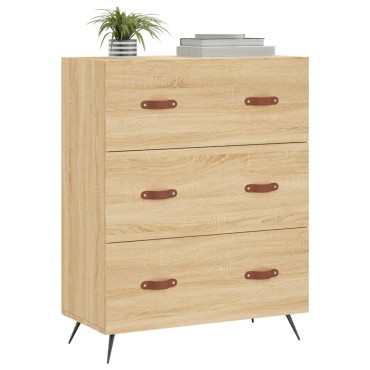 vidaXL Συρταριέρα Sonoma Δρυς 69,5x34x90cm από Επεξεργ. Ξύλο 1 τεμ.