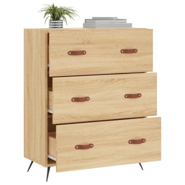 vidaXL Συρταριέρα Sonoma Δρυς 69,5x34x90cm από Επεξεργ. Ξύλο 1 τεμ.