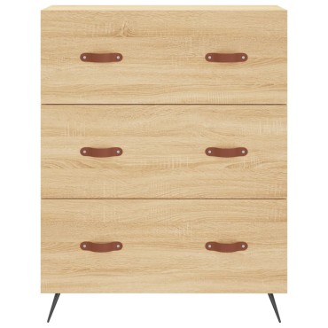 vidaXL Συρταριέρα Sonoma Δρυς 69,5x34x90cm από Επεξεργ. Ξύλο 1 τεμ.