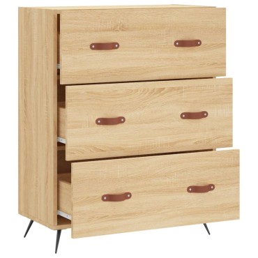vidaXL Συρταριέρα Sonoma Δρυς 69,5x34x90cm από Επεξεργ. Ξύλο 1 τεμ.