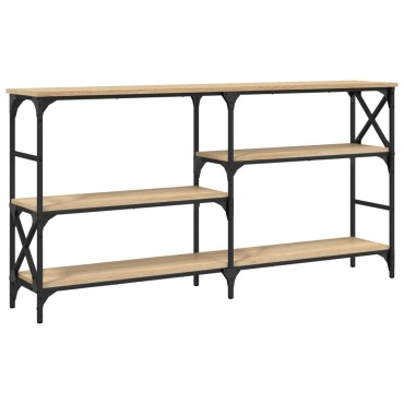 vidaXL Τραπέζι Κονσόλα Sonoma Δρυς 150x29x76,5cm Επεξεργ. Ξύλο 1 τεμ.