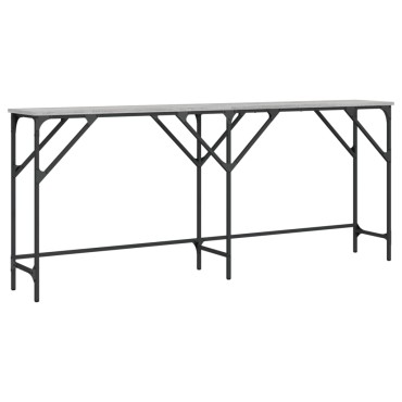 vidaXL Τραπέζι Κονσόλα Γκρι Sonoma 180x29x75cm Επεξεργασμένο Ξύλο 1 τεμ.
