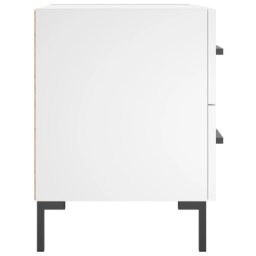 vidaXL Κομοδίνο Λευκό 40x35x47,5cm από Επεξεργασμένο Ξύλο 1 τεμ.