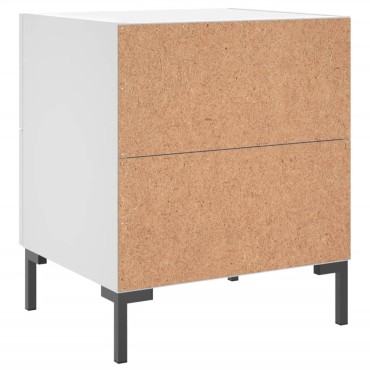 vidaXL Κομοδίνο Λευκό 40x35x47,5cm από Επεξεργασμένο Ξύλο 1 τεμ.