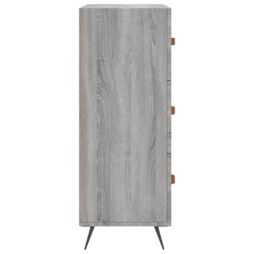 vidaXL Συρταριέρα Γκρι Sonoma 69,5x34x90cm από Επεξεργ. Ξύλο 1 τεμ.