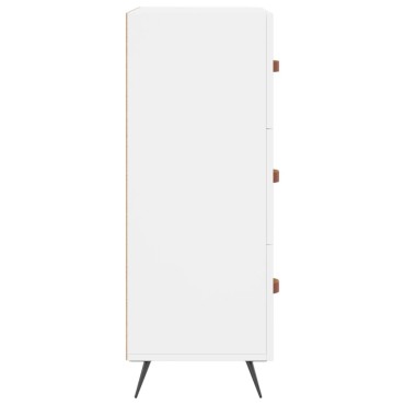 vidaXL Συρταριέρα Λευκή 69,5x34x90cm από Επεξεργασμένο Ξύλο 1 τεμ.
