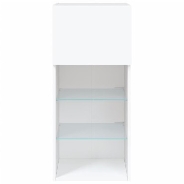 vidaXL Έπιπλο Τηλεόρασης με LED Λευκό 40,5x30x90cm