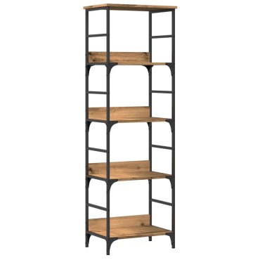 vidaXL Βιβλιοθήκη Τεχνίτης Δρυς 50x33x153cm Επεξεργασμένο Ξύλο 1 τεμ.
