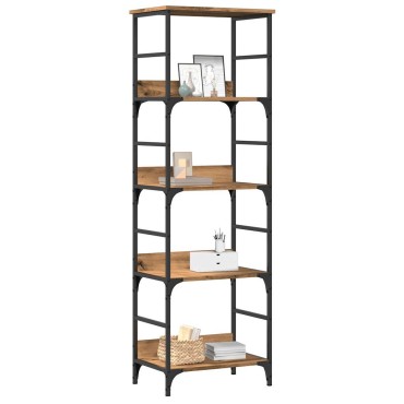 vidaXL Βιβλιοθήκη Τεχνίτης Δρυς 50x33x153cm Επεξεργασμένο Ξύλο 1 τεμ.