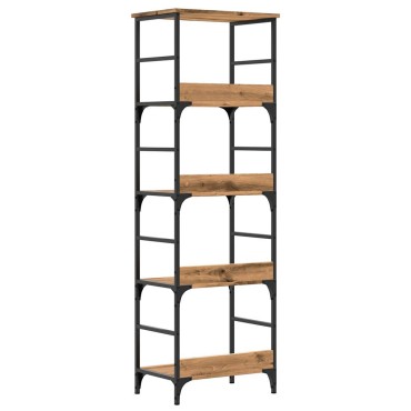 vidaXL Βιβλιοθήκη Τεχνίτης Δρυς 50x33x153cm Επεξεργασμένο Ξύλο 1 τεμ.
