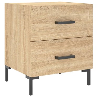 vidaXL Κομοδίνο Sonoma Δρυς 40x35x47,5cm από Επεξεργασμένο Ξύλο 1 τεμ.