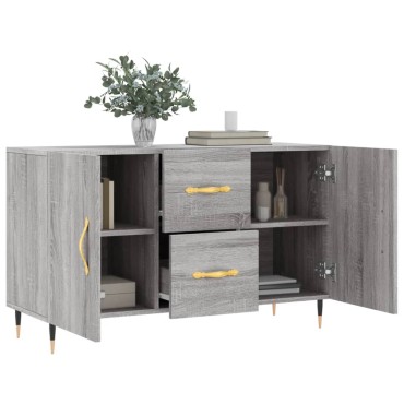 vidaXL Μπουφές Γκρι Sonoma 100x36x60cm από Επεξεργασμένο Ξύλο 1 τεμ.