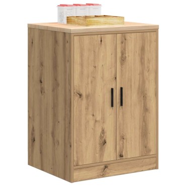 vidaXL ντουλάπι αποθήκευσης γκαράζ 60x51x85 εκ μασίφ ξύλο πεύκο