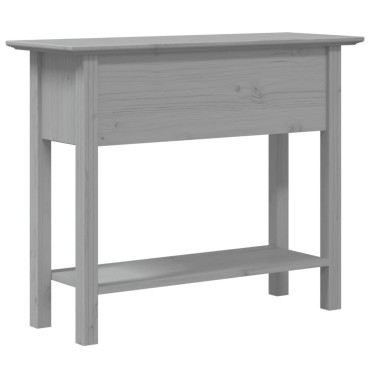 vidaXL Τραπέζι Κονσόλα BODO Γκρι 91x35x74cm Μασίφ Ξύλο Πεύκου 1 τεμ.