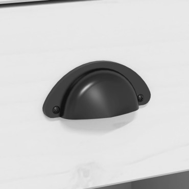 vidaXL Μπουφές BODO Λευκός 115,5x44x80cm από Μασίφ Ξύλο Πεύκου 1 τεμ.