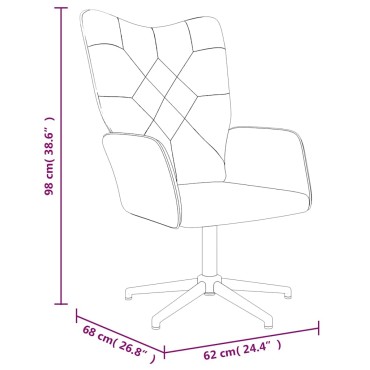 vidaXL Πολυθρόνα Relax Σχέδιο Patchwork Υφασμάτινη με Σκαμπό 62x68x98cm 1 τεμ.