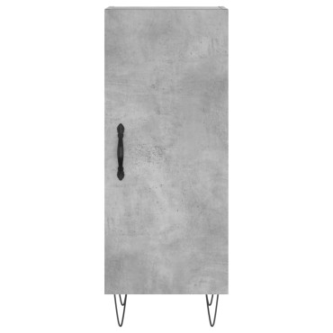 vidaXL Ντουλάπι Γκρι Σκυροδέματος 34,5x34x180cm Επεξεργασμένο Ξύλο 1 τεμ.