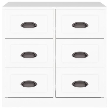 vidaXL Ντουλάπι Λευκό 70x35,5x67,5cm από Επεξεργασμένο Ξύλο 1 τεμ.