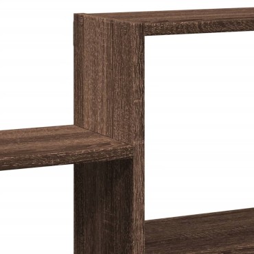vidaXL Ραφιέρα Τοίχου Καφέ Δρυς 96x18x60cm Επεξεργασμένο Ξύλο 1 τεμ.