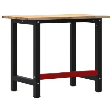 VidaXL Πάγκος Εργασίας 100x60x81,5 cm Μασίφ Ξύλο Δρυς