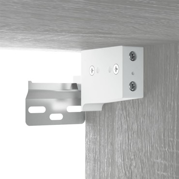 vidaXL Έπιπλα Τηλεόρασης Επιτοίχια 2 τεμ. Γκρι Sonoma 80x34,5x40cm