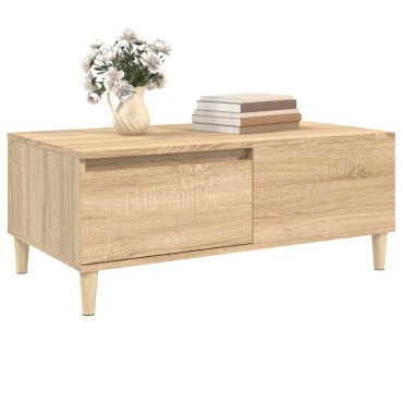 vidaXL Τραπεζάκι Σαλονιού Sonoma Δρυς 90x50x36,5cm Επεξεργασμ. Ξύλο 1 τεμ.