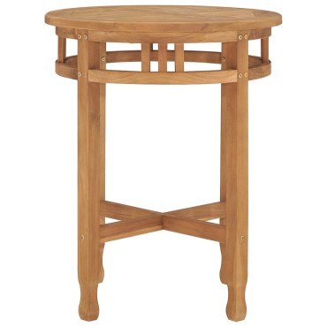 vidaXL Τραπέζι Bistro 60x75,5cm από Μασίφ Ξύλο Teak 1 τεμ.