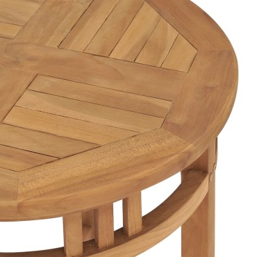 vidaXL Τραπέζι Bistro 60x75,5cm από Μασίφ Ξύλο Teak 1 τεμ.