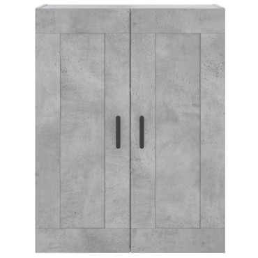 vidaXL Ντουλάπι Γκρι Σκυροδέματος 69,5x34x180cm Επεξεργασμένο Ξύλο 1 τεμ.