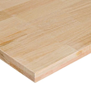Πάγκος εργασίας vidaXL 140x60x81,5 cm μασίφ ξύλο δρυς