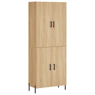 vidaXL Ντουλάπι Sonoma δρυς 69,5x34x180cm από Επεξεργασμένο Ξύλο 1 τεμ.