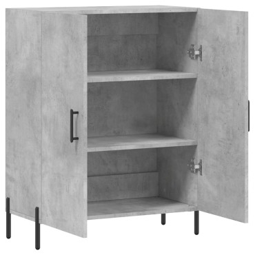 vidaXL Ντουλάπι Γκρι Σκυροδέματος 69,5x34x90cm Επεξεργασμένο Ξύλο 1 τεμ.