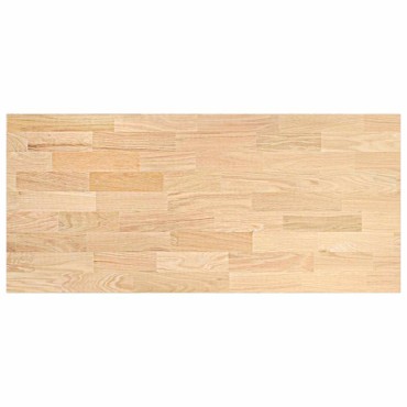 vidaXL πάγκος εργασίας κουζίνας 140x63,5x4cm στερεό δρυς ορθογώνιο