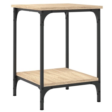 vidaXL Τραπεζάκι Σαλονιού Sonoma Δρυς 40x40x55cm Επεξεργ. Ξύλο 1 τεμ.