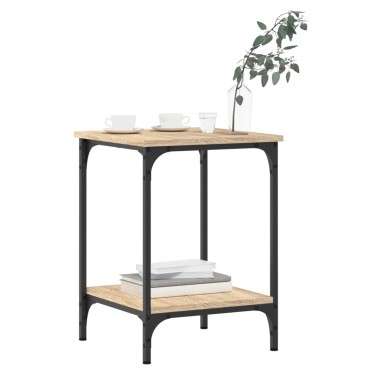 vidaXL Τραπεζάκι Σαλονιού Sonoma Δρυς 40x40x55cm Επεξεργ. Ξύλο 1 τεμ.