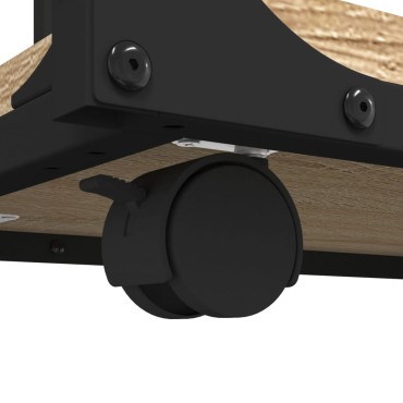 vidaXL Βοηθητικό Τραπέζι με Ρόδες Sonoma Δρυς 50x35x55,5cm Επεξ. Ξύλο 1 τεμ.