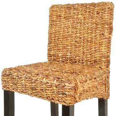 vidaXL Σκαμπό Μπαρ 2 τεμ. Καφέ από Άμπακα 45x44x111cm