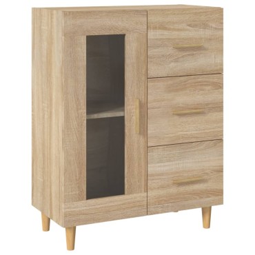vidaXL Ντουλάπι Sonoma Δρυς 69,5x34x90cm από Επεξεργασμένο Ξύλο 1 τεμ.