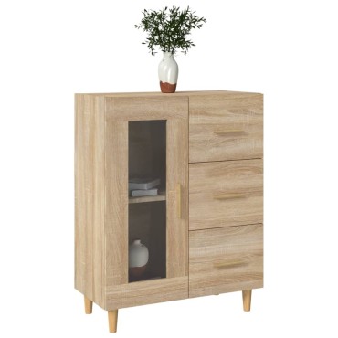 vidaXL Ντουλάπι Sonoma Δρυς 69,5x34x90cm από Επεξεργασμένο Ξύλο 1 τεμ.