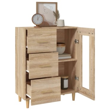 vidaXL Ντουλάπι Sonoma Δρυς 69,5x34x90cm από Επεξεργασμένο Ξύλο 1 τεμ.