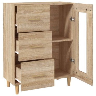 vidaXL Ντουλάπι Sonoma Δρυς 69,5x34x90cm από Επεξεργασμένο Ξύλο 1 τεμ.