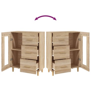 vidaXL Ντουλάπι Sonoma Δρυς 69,5x34x90cm από Επεξεργασμένο Ξύλο 1 τεμ.