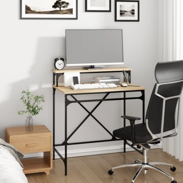 vidaXL Γραφείο Sonoma Δρυς 80x50x90cm από Επεξεργασμένο Ξύλο 1 τεμ.