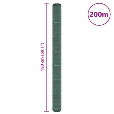 vidaXL Μεμβράνη Εδαφοκάλυψης Πράσινη 1,5x200 μ. από Πολυπροπυλένιο