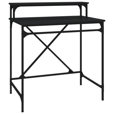 vidaXL Γραφείο Μαύρο 80x50x90cm από Επεξεργασμένο Ξύλο 1 τεμ.
