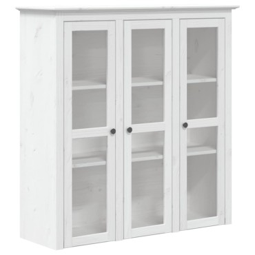 vidaXL Μπουφές BODO Λευκός 115,5x43x200,5cm από Μασίφ Ξύλο Πεύκου 1 τεμ.